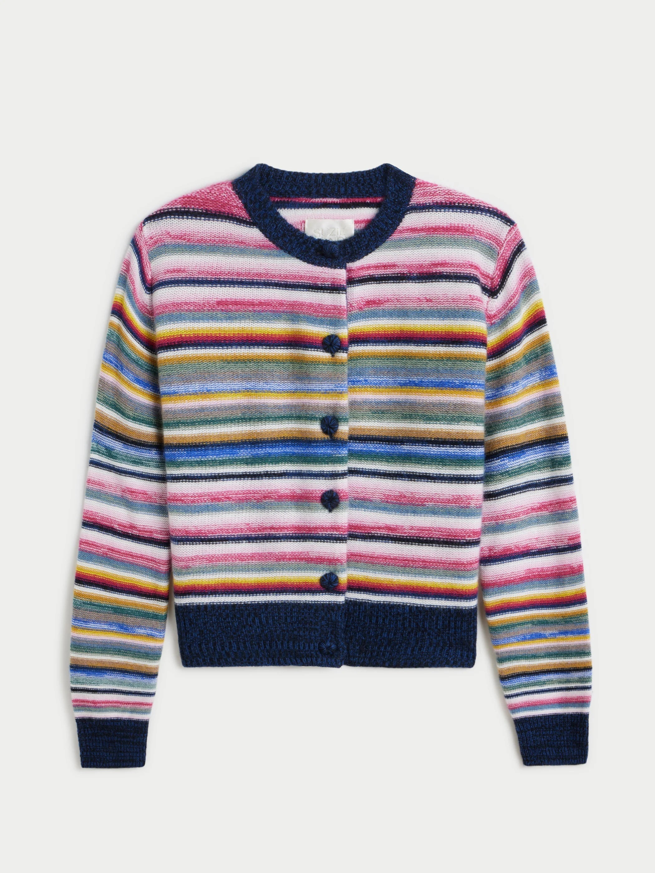 Kadria Cashmere Cardigan- Marled Multi